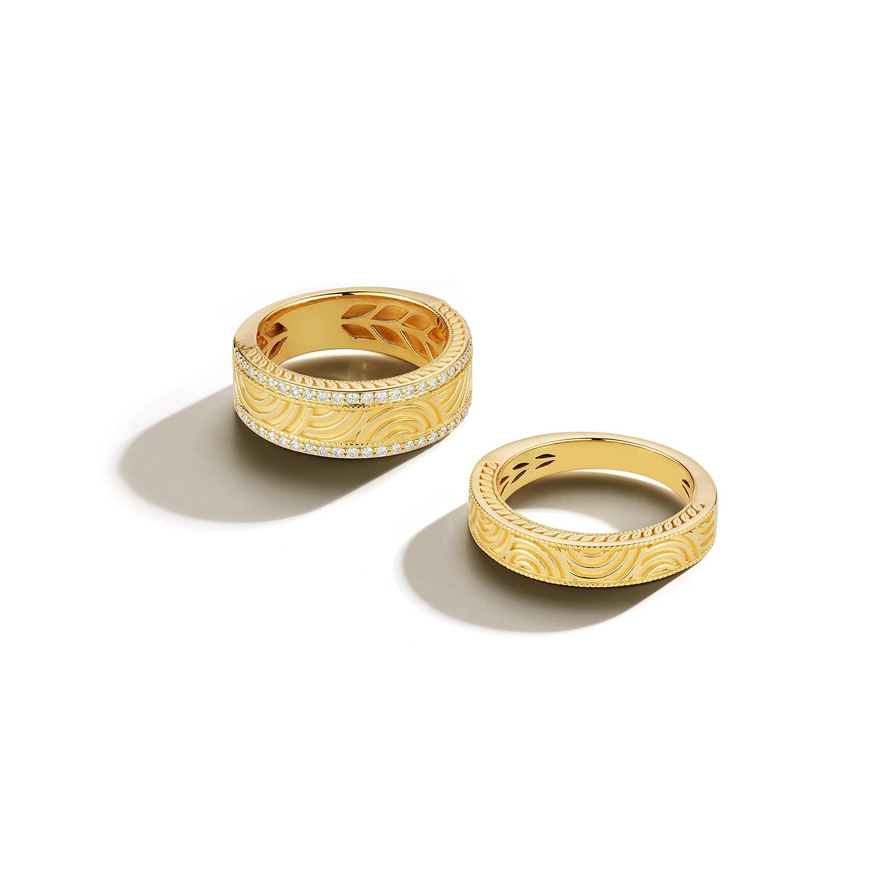 Gold jewelry rings for global distribution