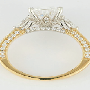 Diamond and gemstone bridal rings